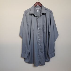 VANHEUSEN Luxe Sateen Grey Casual Men's Shirt